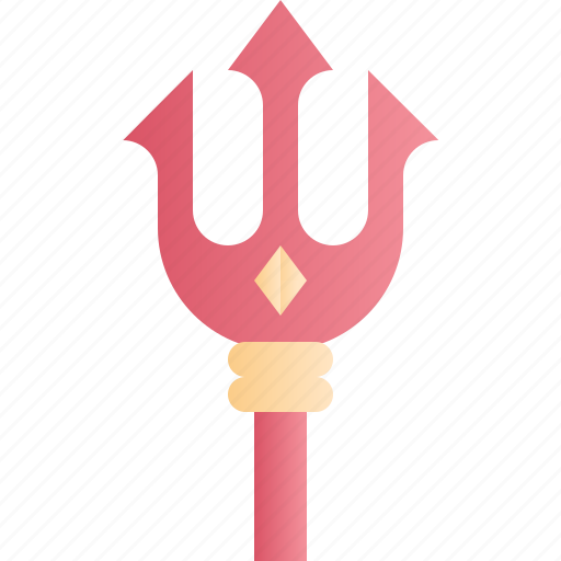 Halloween, party, horror, trident, devil, weapon, scary icon - Download on Iconfinder