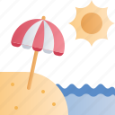 summer, holiday, vacation, beach umbrella, parasol, beach, sand