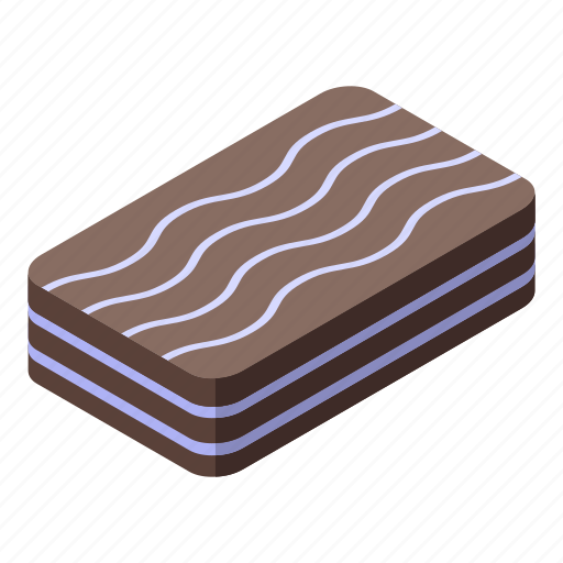 Sandwich, chocolate, isometric icon - Download on Iconfinder