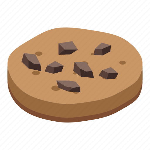 Chocolate, cookies, isometric icon - Download on Iconfinder