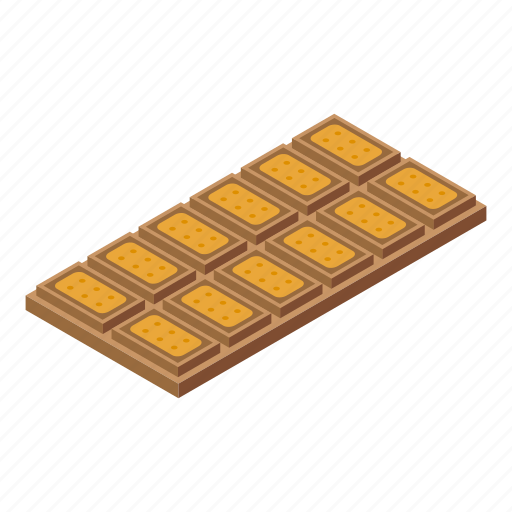 Chocolate, bar, isometric icon - Download on Iconfinder