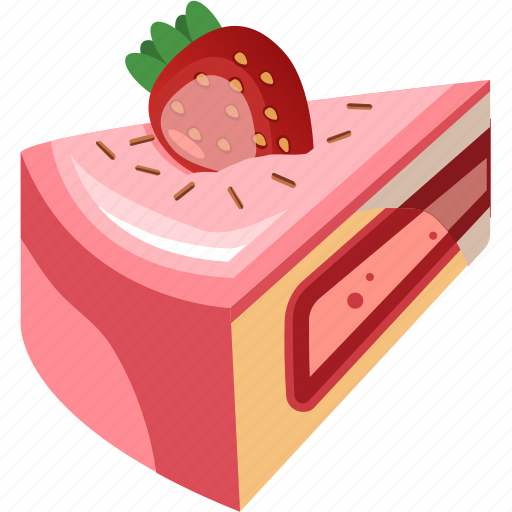 Birthday cake slice, cake desserts, cake slice, cake sliced, dessert cake slice, sweet cake, sweet cake slice icon - Download on Iconfinder