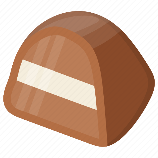 Chocolate candy, dessert, praline, truffle, vanilla chocolate icon - Download on Iconfinder