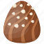 chocolate bite, chocolate candy, chocolate egg, oval shape chocolate 