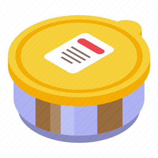 Chocolate, paste, pot, isometric icon - Download on Iconfinder