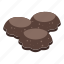 chocolate, paste, candy, isometric 