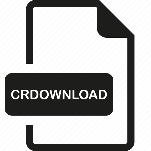Crdownload, file, format icon - Download on Iconfinder
