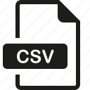csv, file, format
