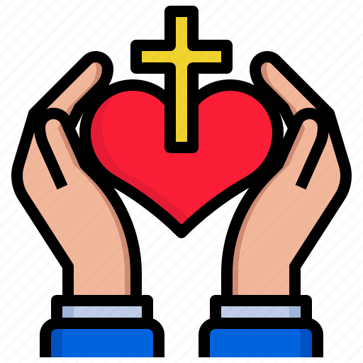 Heart, jesus, christ, christian icon - Download on Iconfinder