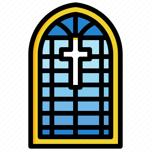Stained, glass, window, medieval, cultures, architecture, city icon - Download on Iconfinder