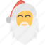 beard man face, cartoon character, christmas celebration, santa claus, santa mask 