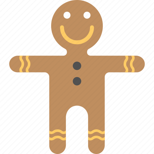 Bakery food, christmas cookie, ginger man, gingerbread, gingerbread man icon - Download on Iconfinder