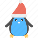 christmas animal, christmas penguin, holiday penguin, penguin