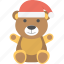 christmas bear, funny teddy bear, gift teddy, teddy bear, toy bear 