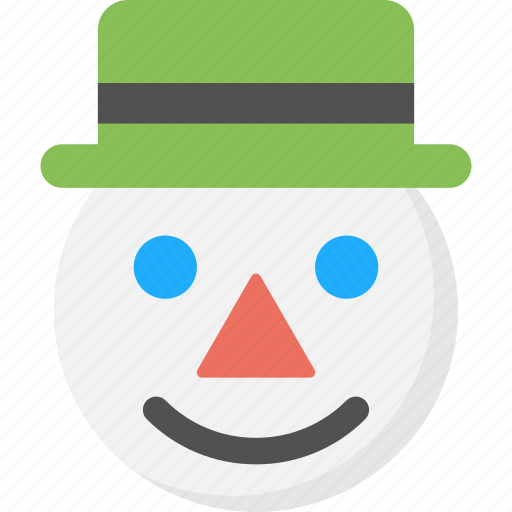 Cartoon snowman face, christmas character, snowman, snowman face, snowman  head icon - Download on Iconfinder