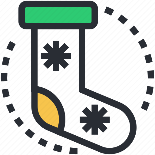 Christmas accessories, christmas socks, christmas stocking, fur stocking, stocking fillers icon - Download on Iconfinder