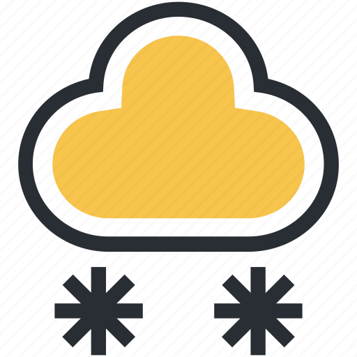 Cloud, ice flakes, snow falling, snowflakes, winter season icon - Download on Iconfinder
