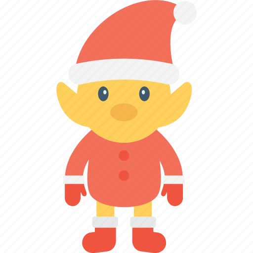 Cartoon, character, christmas elf, elf, party hat icon - Download on Iconfinder