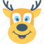 animal, deer, elk, reindeer, rudolf 