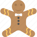 bakery food, christmas cookie, ginger man, gingerbread, gingerbread man