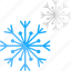 christmas celebration, decorating object, frost crystal, snowflake, winter concept 