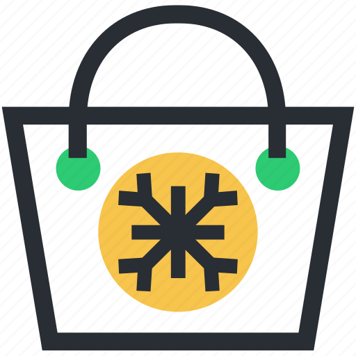 Christmas shopping, shopper bag, shopping bag, snowflake, tote bag icon - Download on Iconfinder
