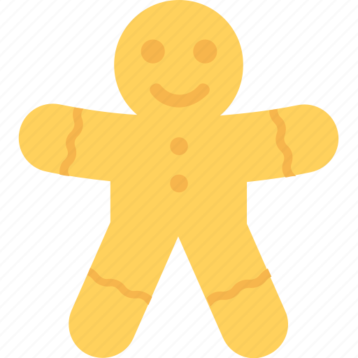 Bakery, cookie, food, ginger man, gingerbread icon - Download on Iconfinder