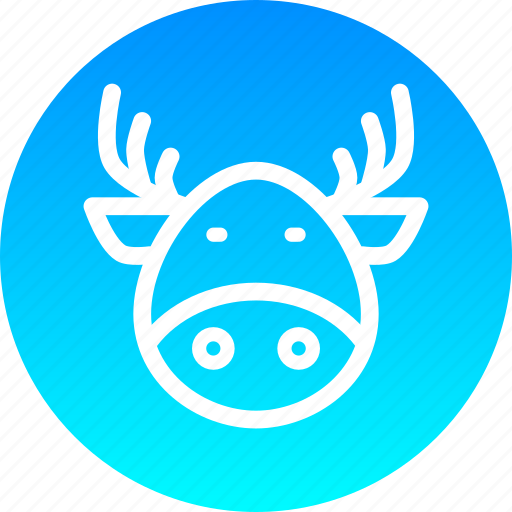 Christmas, claus, deer, new year, rein, santa icon - Download on Iconfinder