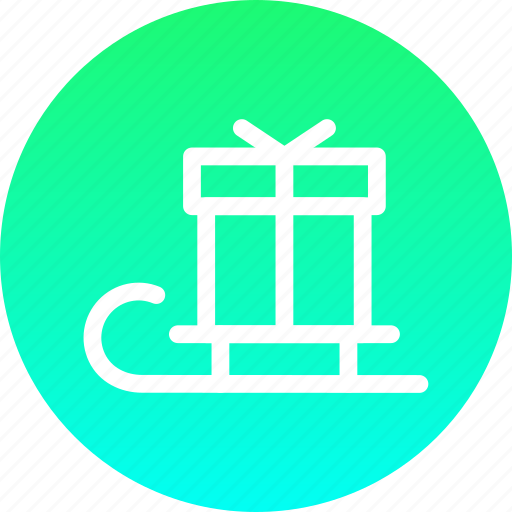 Christmas, gift, new year, present, santa, sledge icon - Download on Iconfinder