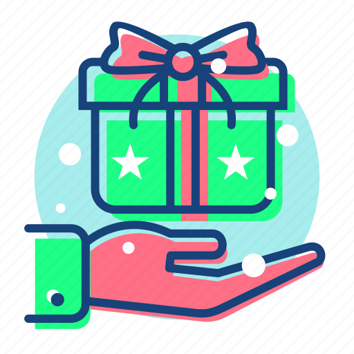 Christmas, gift, newyear, present, snow icon - Download on Iconfinder
