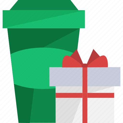 Box, coffee, gift, christmas, holiday, new year, winter icon - Download on Iconfinder