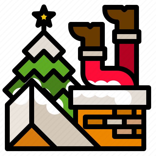 Christmas, fire, fireplace, home icon - Download on Iconfinder