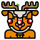 animal, christmas, deer, reindeer
