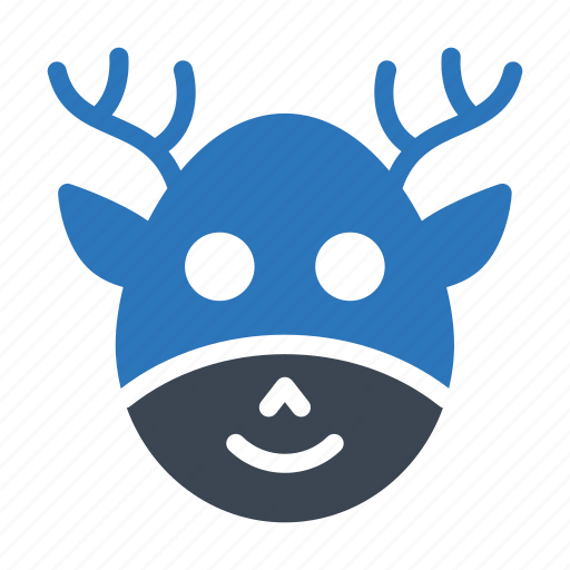 Animal, christmas, face, reindeer, santa icon - Download on Iconfinder
