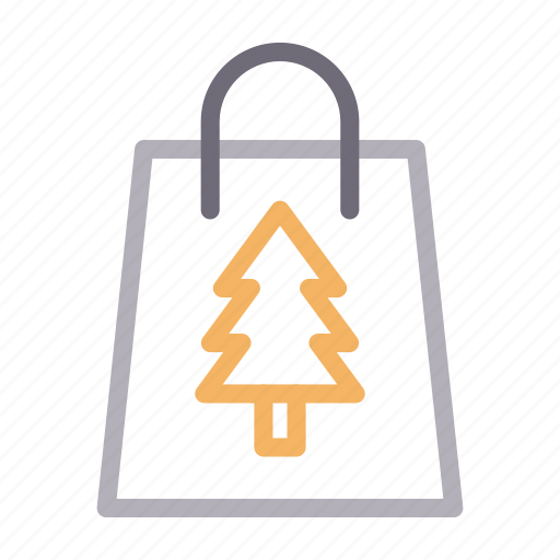 Bag, buying, christmas, fir, shopping icon - Download on Iconfinder