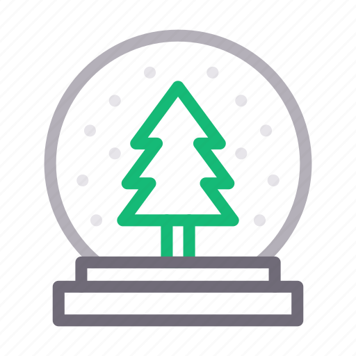Christmas, decoration, fir, gift, snowglobe icon - Download on Iconfinder