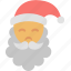 claus, santa, beard, christmas, hat, holiday, xmas 