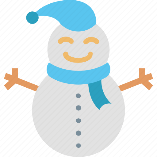 Snowman, christmas, fun, holidays, scarf, snow, winter icon - Download on Iconfinder