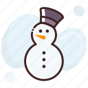 man, snow, snowman