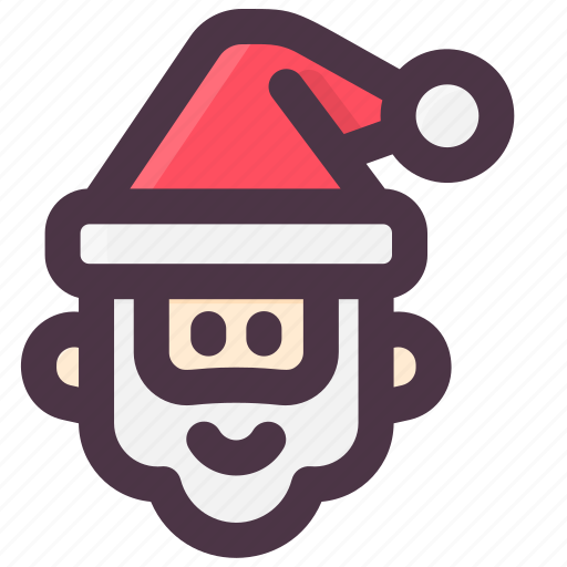 Christmas, winter, santa, santa claus, head icon - Download on Iconfinder