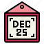 calendar, christmas, date, day 