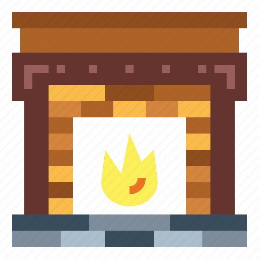 Chimney, fireplace, household, warm icon - Download on Iconfinder