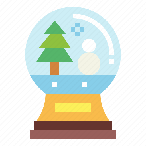 Christmas, crystal, globe, ornament, snow icon - Download on Iconfinder