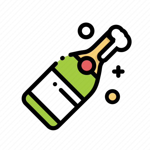 Bottle, celebration, champagne, christmas, drink, party icon - Download on Iconfinder