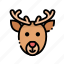 animal, christmas, deer, horn 