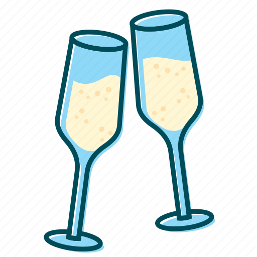 Birthday, celebration, champagne, christmas, new year icon - Download on Iconfinder