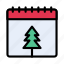 calendar, christmas, date, tree, festival 