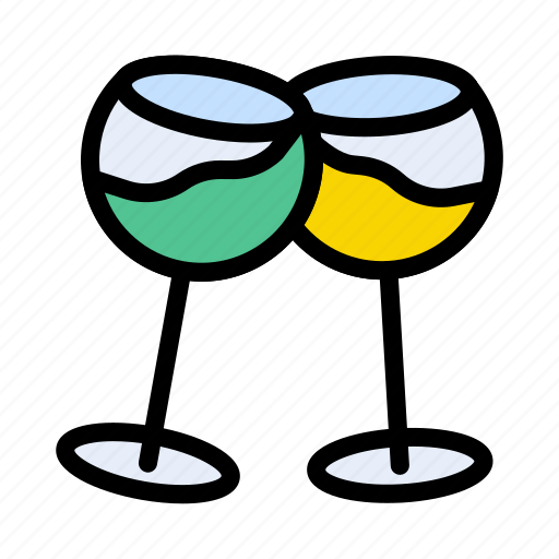 Wines, drinks, party, cheers, champagne icon - Download on Iconfinder