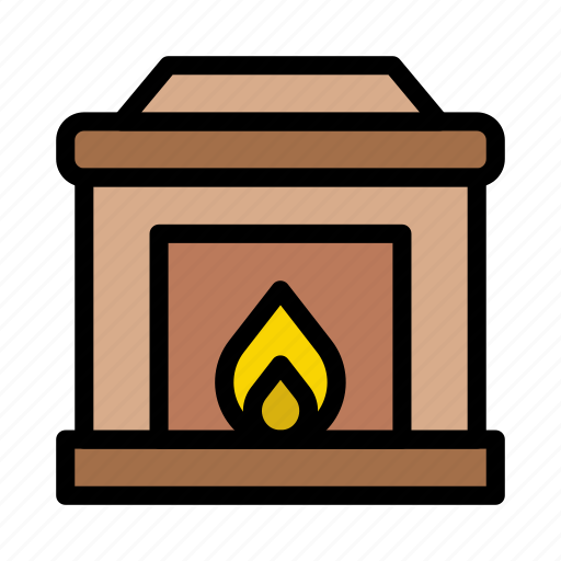 Chimney, christmas, flame, bonfire, fireplace icon - Download on Iconfinder