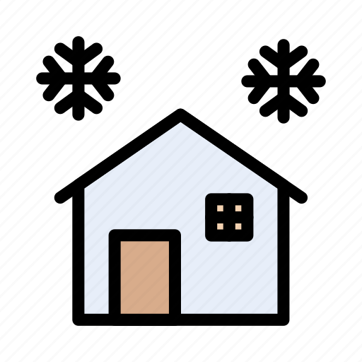 Snow, house, christmas, flake, home icon - Download on Iconfinder